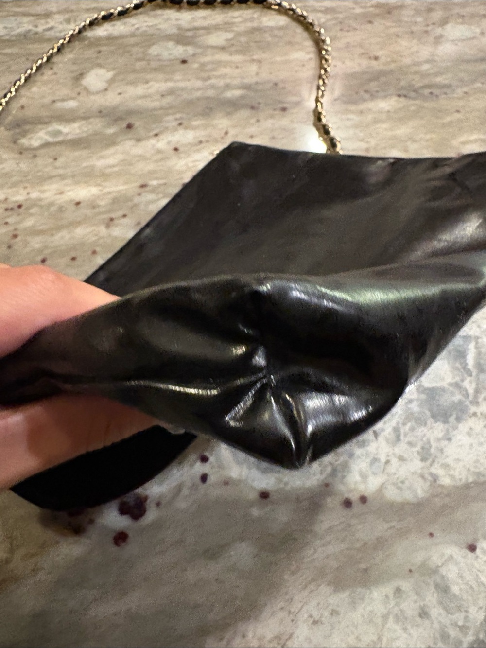 CHANEL Black Leather Pouch on Chain (WITH COA) - Picture 5 of 16